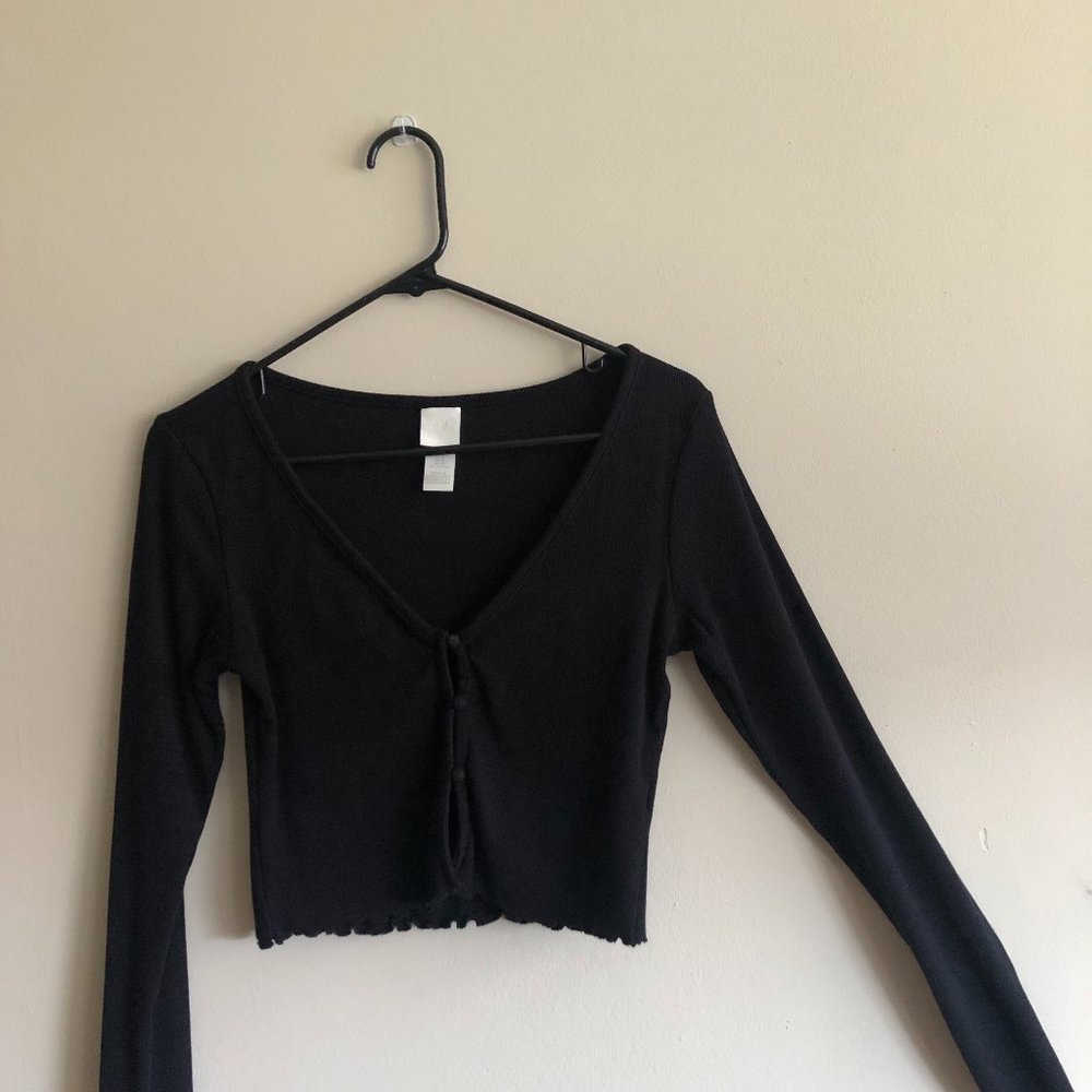 HM BLACK slim fit top